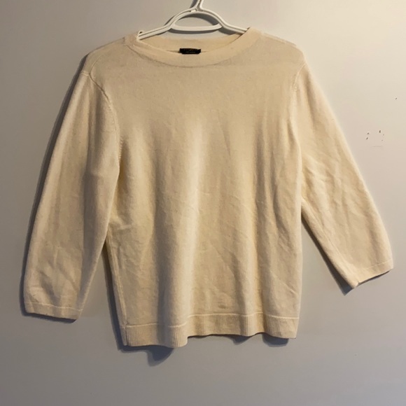 Talbots Sweaters - Talbots XL Petite 100% Pure Cashmere Ivory Sweater
